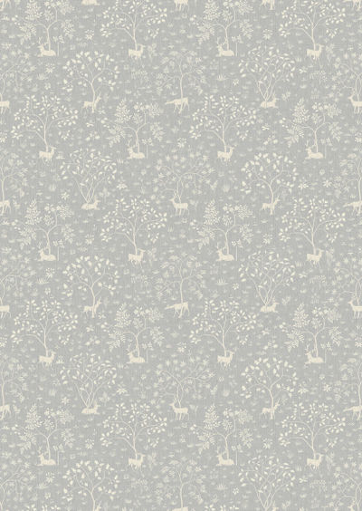 Voysey Park Fabric - Blue - Lewis & Wood