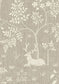 Voysey Park Fabric - Cream - Lewis & Wood