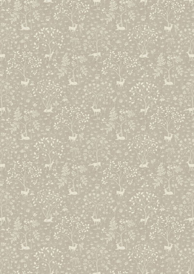 Voysey Park Fabric - Cream - Lewis & Wood