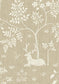 Voysey Park Fabric - Sand - Lewis & Wood