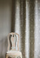 Voysey Park Fabric - Silver - Lewis & Wood