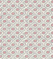 Floral Ogee Wallpaper - Pink