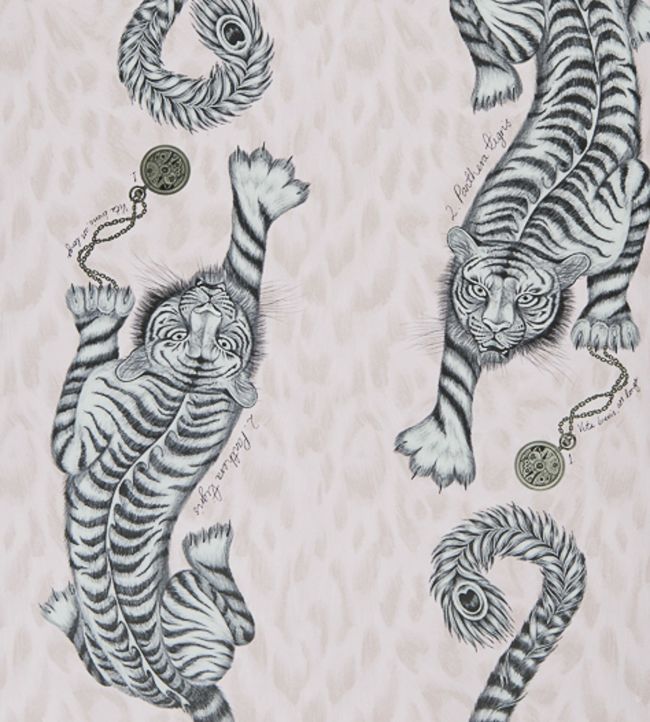 Emma J Shipley Tigris Wallpaper - Gray