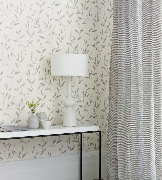 Hana Trail Room Wallpaper - White