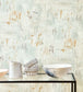 Sgraffito Room Wallpaper 2 - Blue