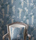 Grayshott Wallpaper - Blue - Colefax & Fowler