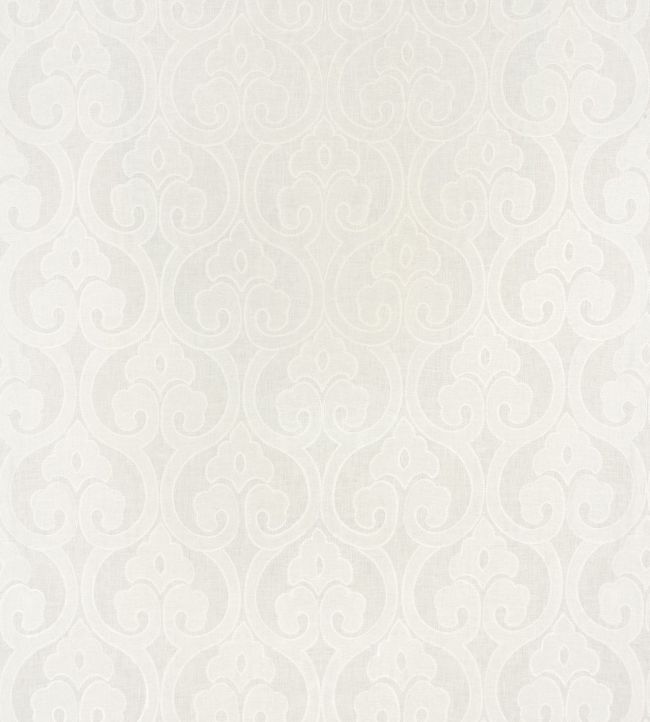 Clovis Embroidery Fabric - Silver