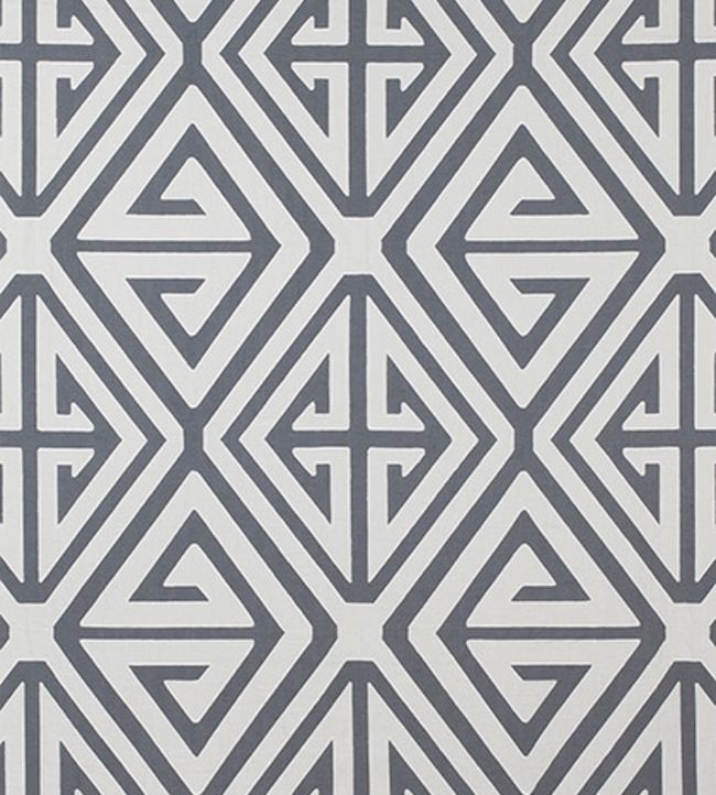 Demetrius Applique Fabric - Gray 