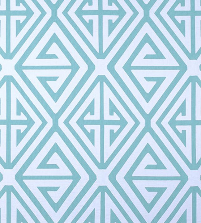 Demetrius Applique Fabric - Teal