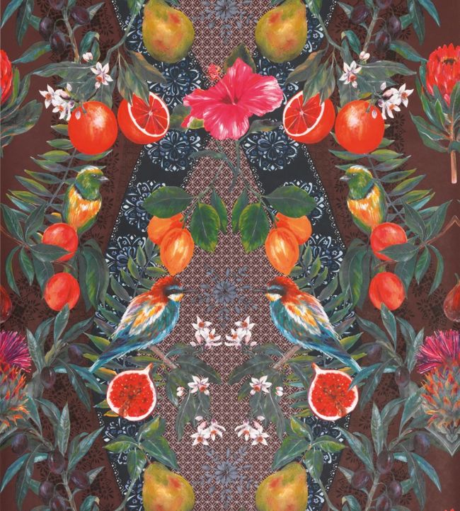 Talavera Wallpaper - Brown