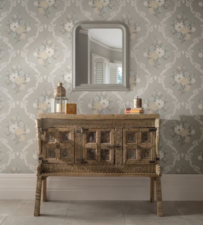 Almudaina Room Wallpaper - Gray