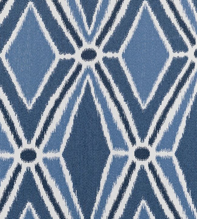 Malabar Ikat Fabric - Blue