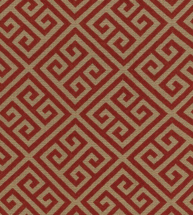 Mykonos Key Fabric - Red