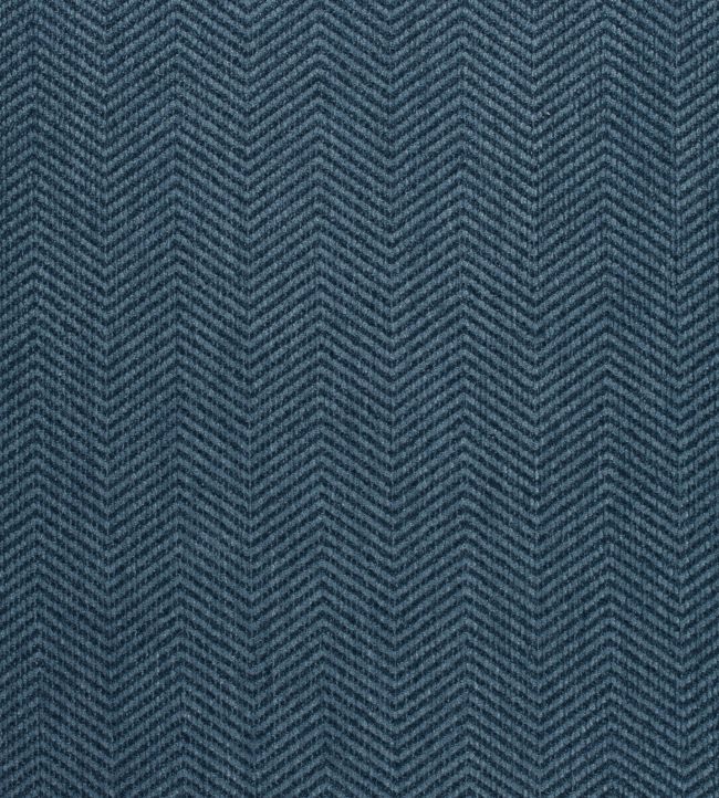 Dalton Herringbone Fabric - Blue 