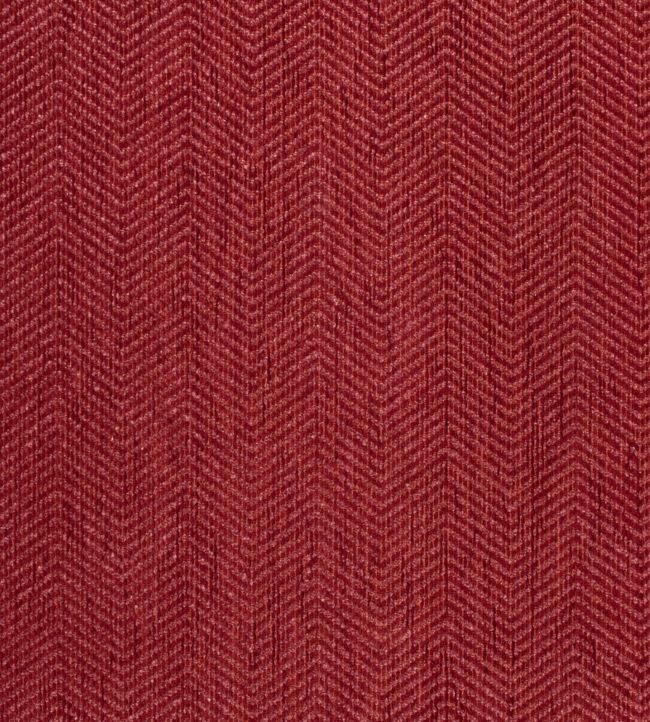 Dalton Herringbone Fabric - Red 