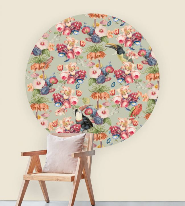 Once Upon A Time Circle Room Mural - Pink