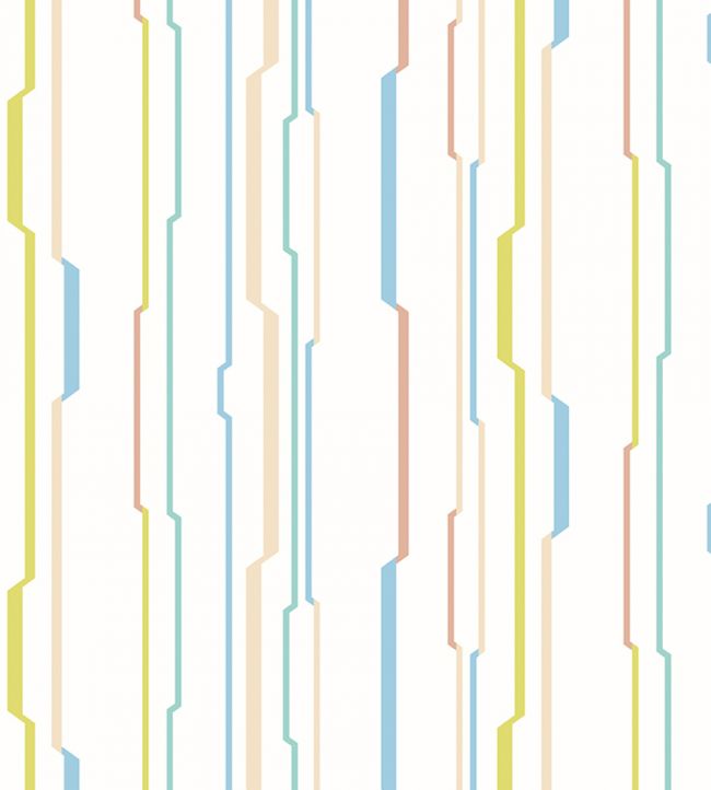 Wibble Wobble Wallpaper - Multicolor 