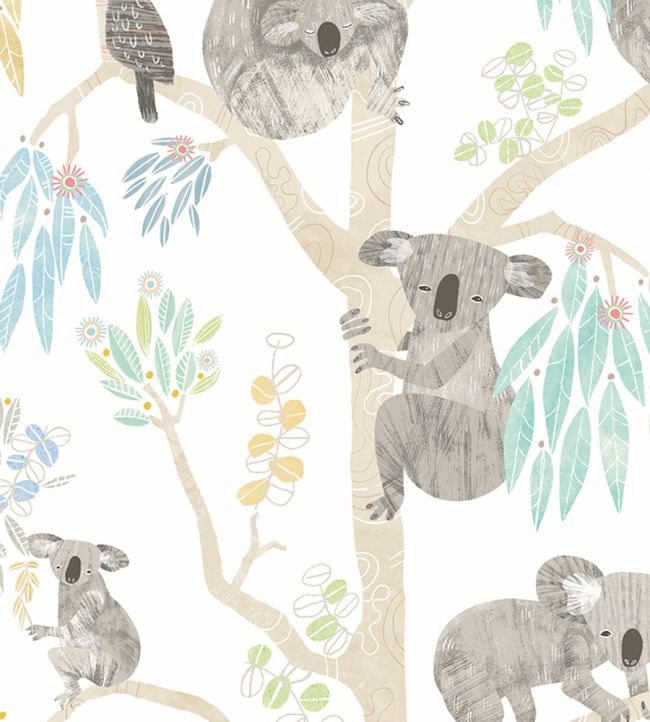 Kooka Koala Nursey Wallpaper - Gray