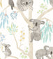 Kooka Koala Nursey Wallpaper - Gray