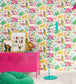 Samba Safari Nursey Room Wallpaper - Pink