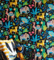 Samba Safari Nursey Room Wallpaper - Black