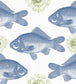 Fish Wallpaper - Blue