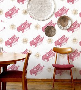 Sardines Room Wallpaper - Pink