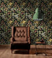 Floral Tapestry Room Wallpaper - Green