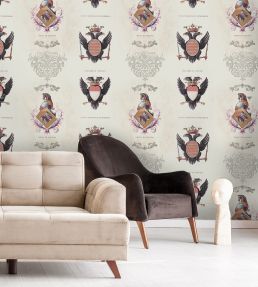 Coats of Arms Room Wallpaper - Multicolor