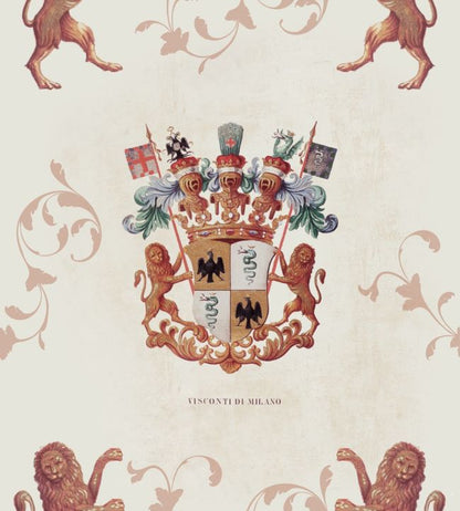 Heraldry Wallpaper - Brown