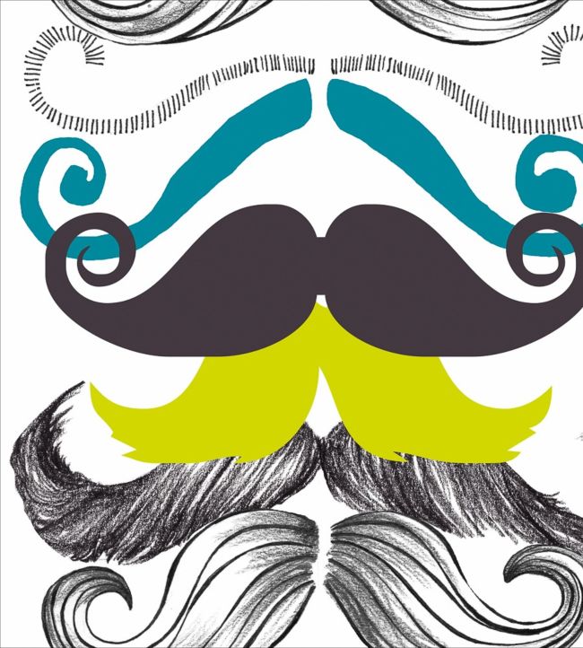 Different Moustaches Wallpaper - Multicolor