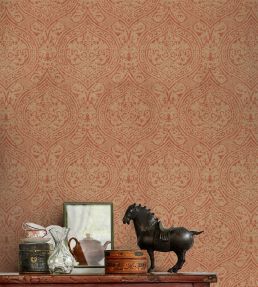 Damask Room Wallpaper - Sand