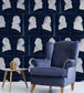 Dutch Portraits Room Wallpaper - Blue