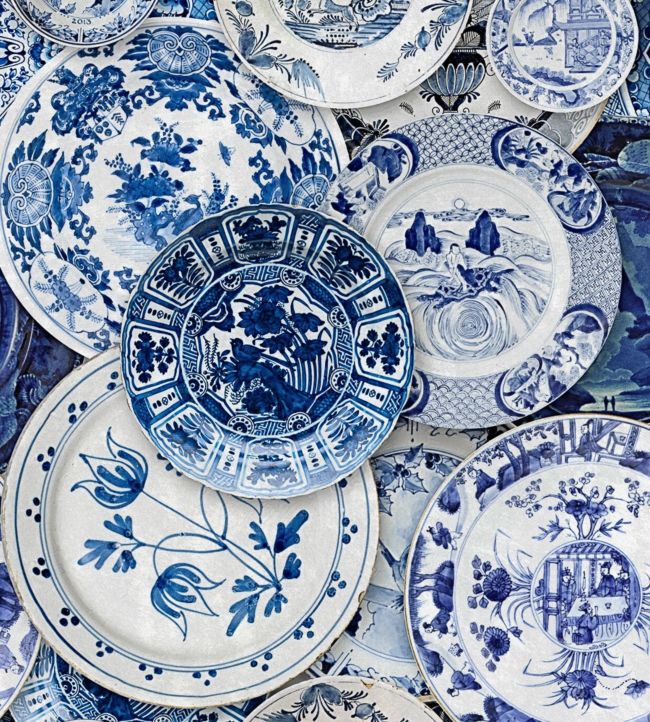 Delftware Wallpaper - Blue