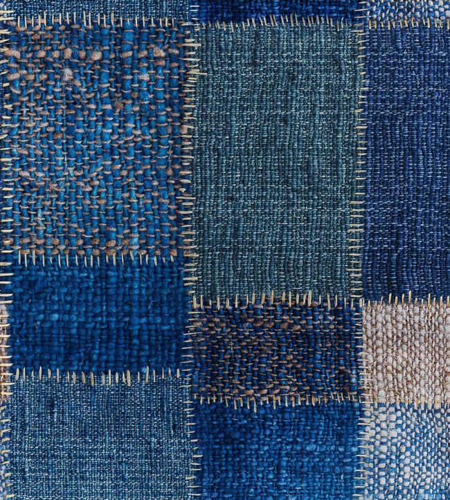 Jute Wallpaper - Blue