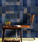 Jute Room Wallpaper - Blue