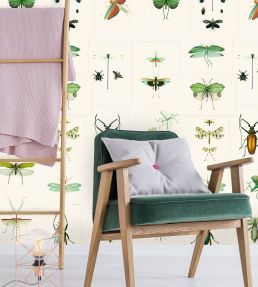 Entomology Room Wallpaper - Green