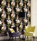 Egyptian Queens Room Wallpaper - Black