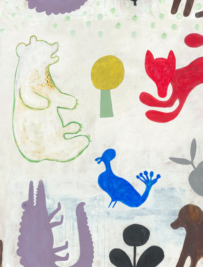 Mr Boyd’s Animals Nursey Wallpaper - Multicolor