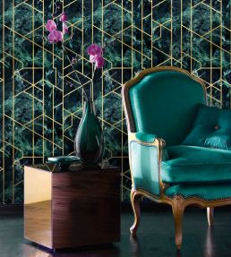 Gramercy Room Wallpaper - Green