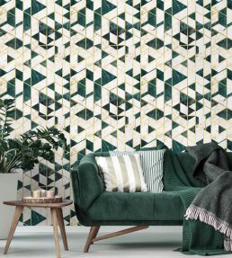 Gramercy Room Wallpaper - Green