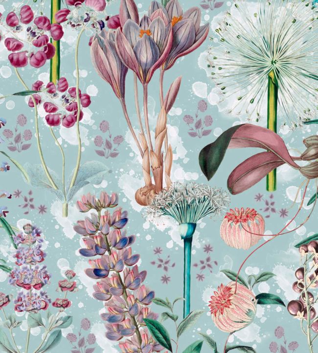 Garden Of Eden Wallpaper - Teal