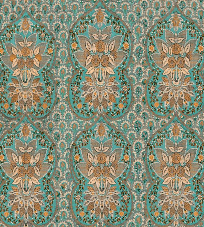 Floral Tapestry Wallpaper - Green