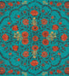 Hindu Bloom Wallpaper - Teal