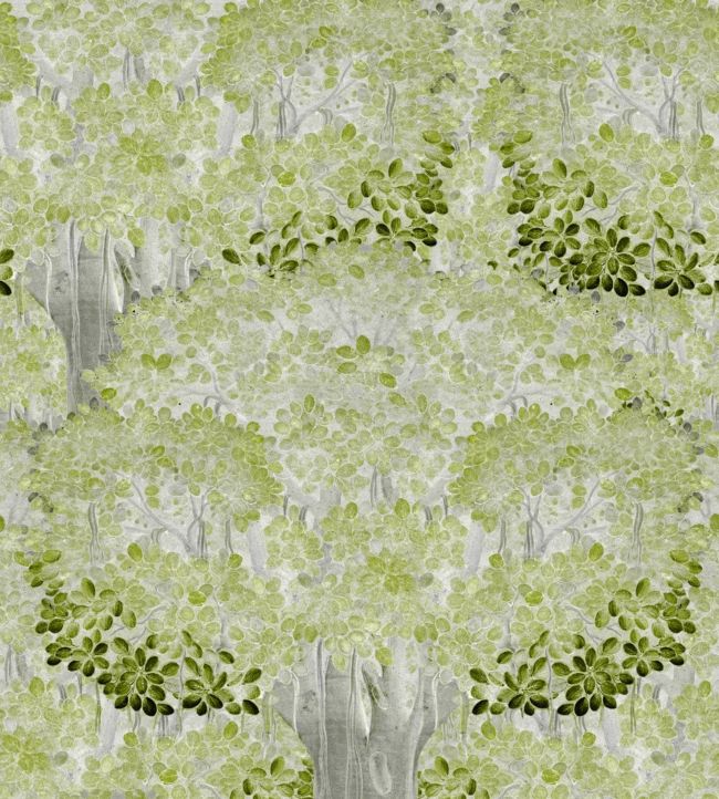 Savage Leaves Wallpaper - Green