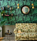 Palmera Cubana Room Wallpaper - Green