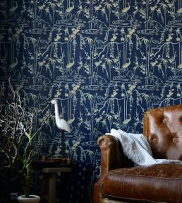 Kyoto Room Wallpaper - Blue