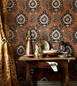 Flourish Room Wallpaper - Brown