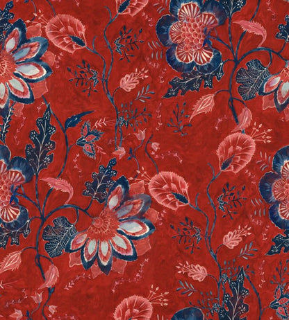 Saxon Tapestry Wallpaper - Red