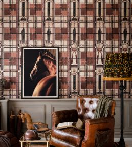 Harnessmaker's Atelier Room Wallpaper - Brown